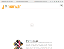 Tablet Screenshot of marwarcarpets.com